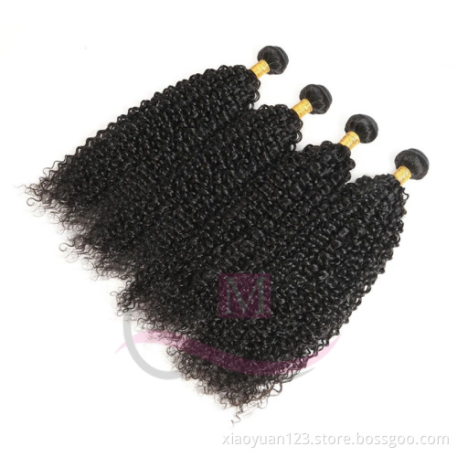 May Queen 100% Remy Jerry curl Brazilian human Hair Bundles with closure